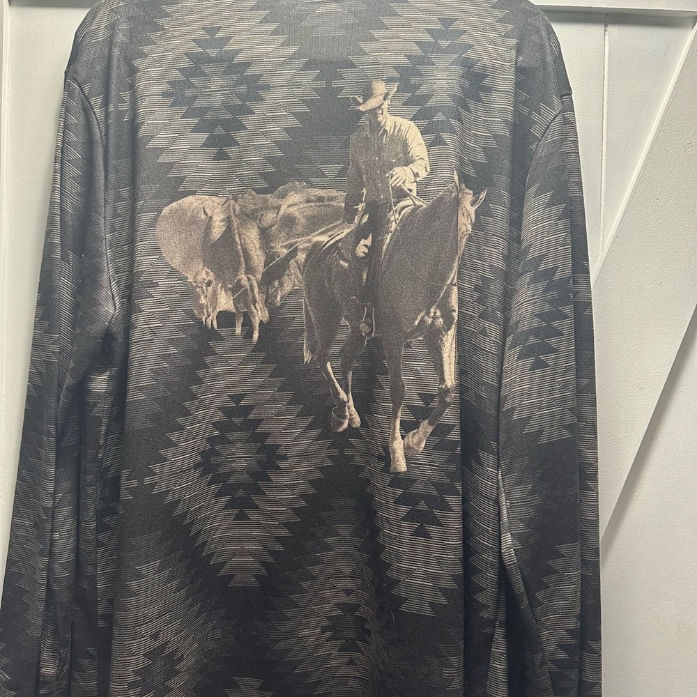 Western Graphic Long Sleeve Shirt